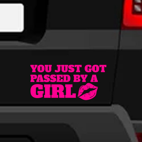 Lascivní samolepky – You just got passed by a girl