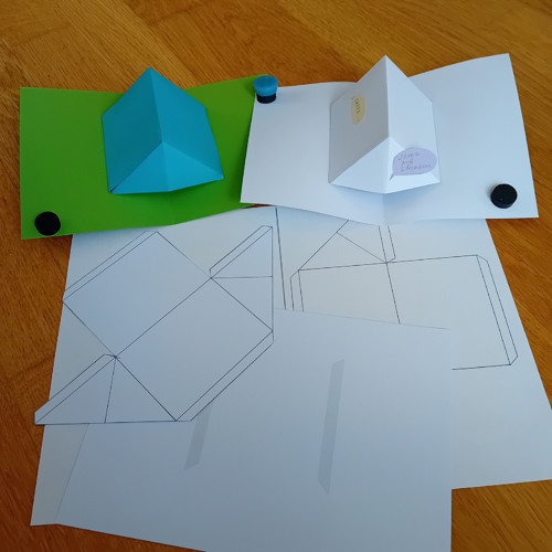 3D Pop-up obrázek se stanem (PDF šablona k tisku)