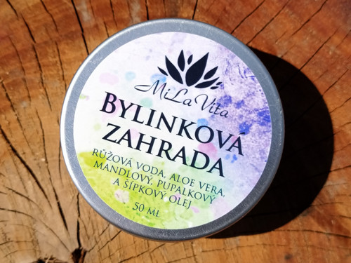 Přírodní pleťový krém Bylinková zahrada