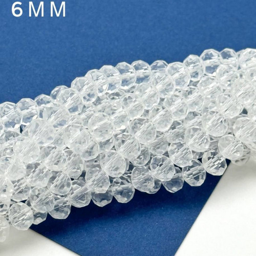 Broušený korálek ohňovka 6x4,5mm - 20ks K63