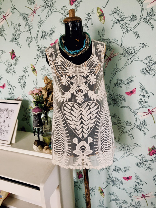 Top boho krajka — foto 1
