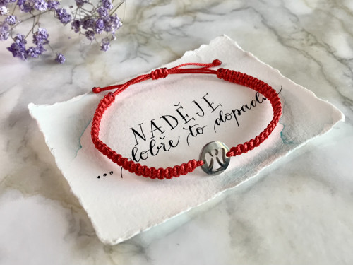 Macramé red, anděl — foto 1