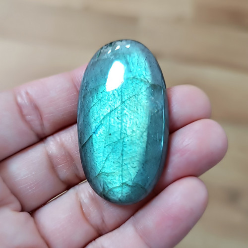 Labradorit, ID 4004, 45x25 mm - výprodej