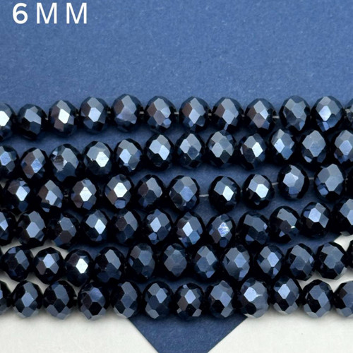 Broušený korálek ohňovka 6x4,5mm - 20ks K65