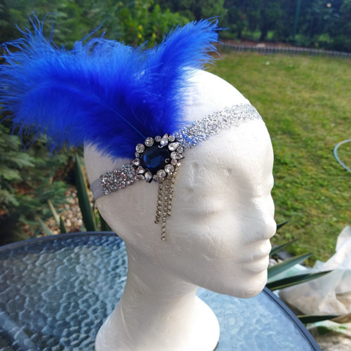 Great Gatsby Royal Blue Luxury ... čelenka