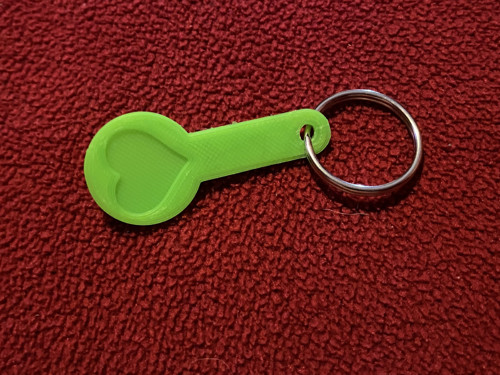 Žeton do nákupního košíku - srdce (18)
