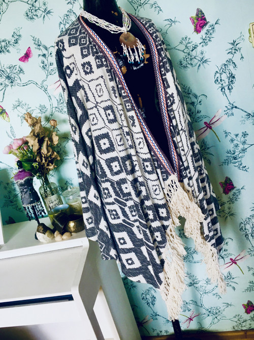 Kardigan boho etno aztécký — foto 1
