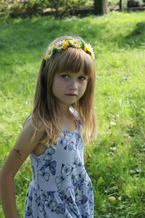 Malá kopretinka - květinová čelenka
