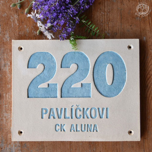 Domovní číslo s nápisem na přání III.