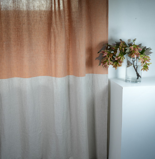 Bloky 110cm oranž s proužky režnobílými, 180g/m2