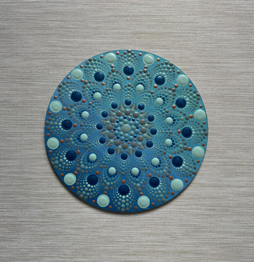 Mandala Vodnice - ručně malovaná, 20 cm