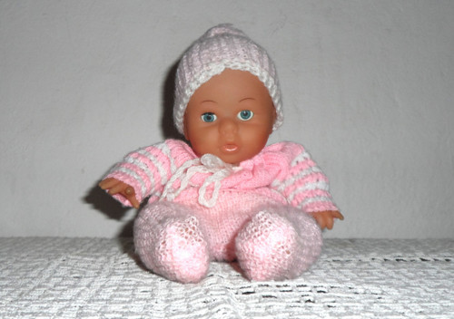Hračka, mrkací PANENKA s řasami, 28 cm