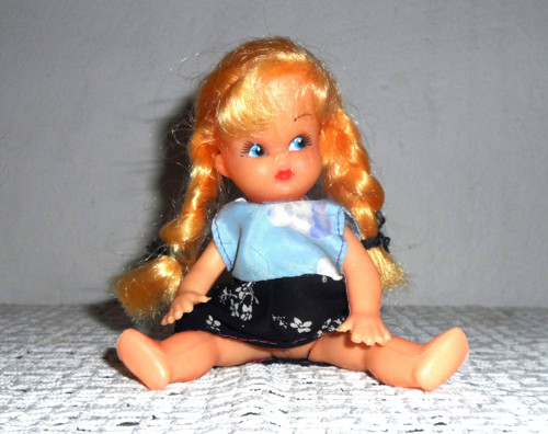Hračka, česací PANENKA s vlasy, 16,5 cm