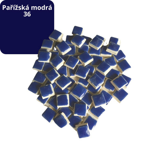 Mozaikové kostičky - pařížská modrá