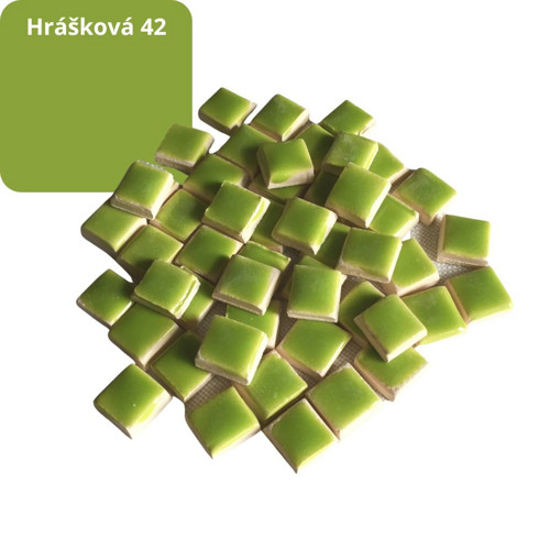 Mozaikové kostičky - hrášková