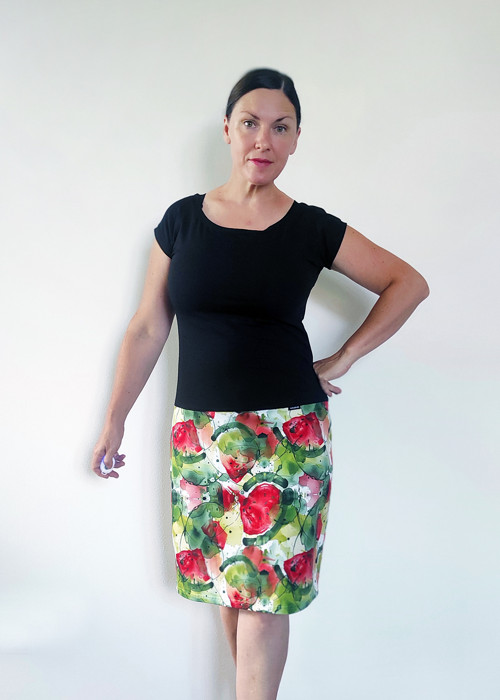 Šaty Fleur - melouny - S, M, L, XL