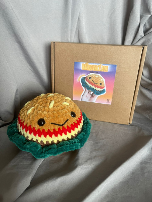 Háčkovací BOX "Uháčkuj si sám" - mini burger — foto 1