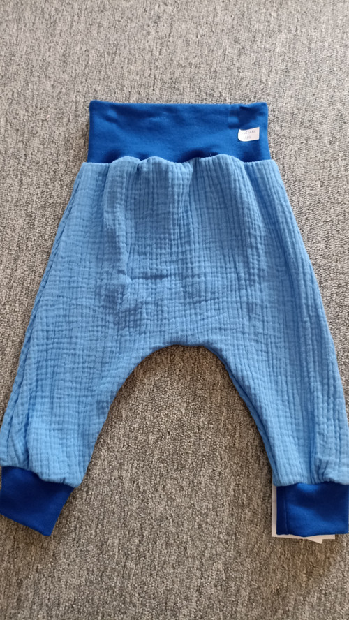 Mušelin (dvojitá gázovina) turky vel.74/80 modrá