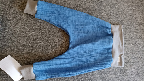 Mušelin (dvojitá gázovina) turky vel.80/86 modré