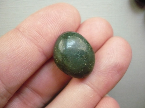 Troml. kámen – achát mechový 20 mm, č.44