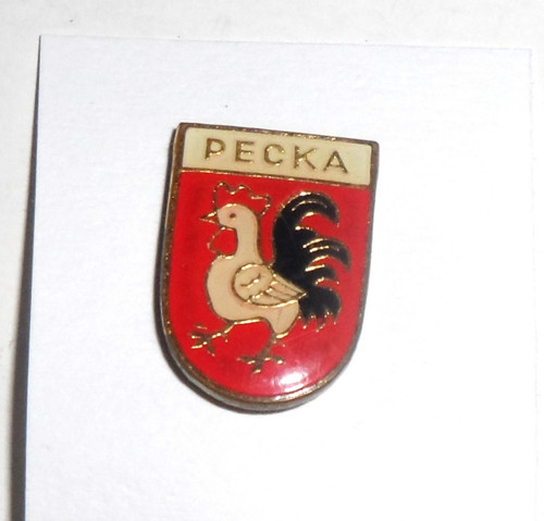 Jehlicový smaltovaný ODZNAK • Pecka