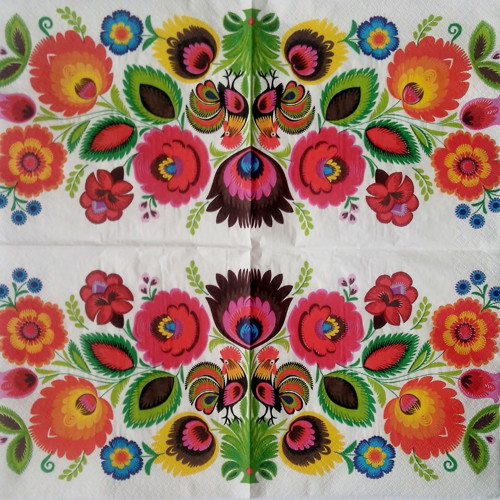 Folklorní ornament - ubrousek