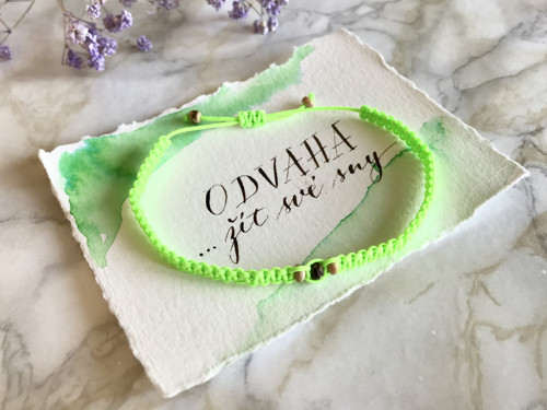 Macramé lime neon