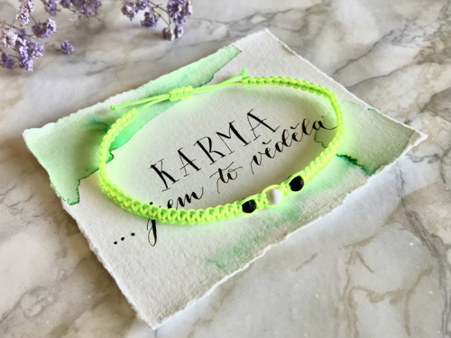 Macramé lime/yell neon