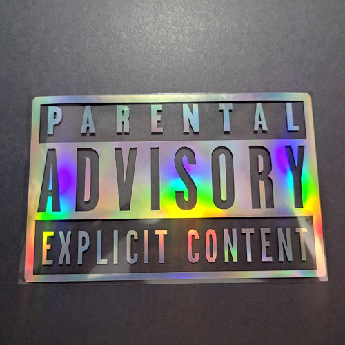 Samolepka - Explicit Content - holografická