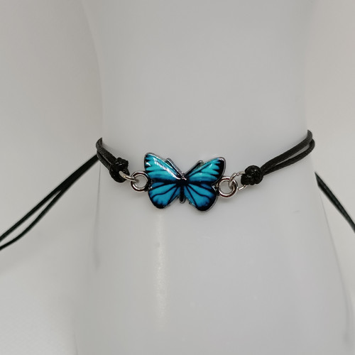 Shamballa s motýlem modrý