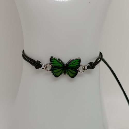 Shamballa s motýlem zelený