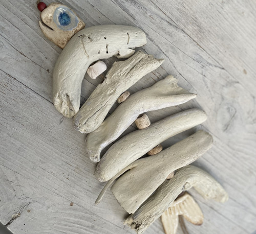 Závěs Ryba Driftwood Keramika