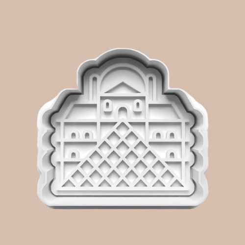 Vykrajovátko CESTOVÁNÍ - FRANCIE Louvre Pyramida