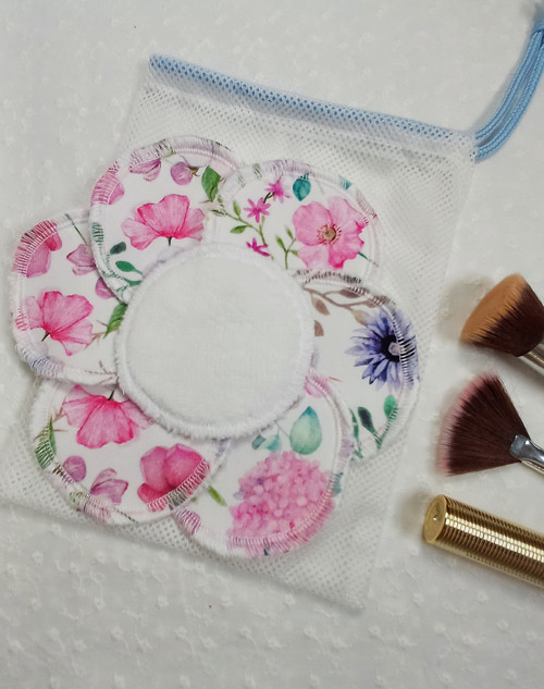 Odličovací tamponky bambusové, sada 7-10 ks