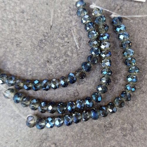 Broušený korálek ohňovka 6x4,5mm - 21ks K17