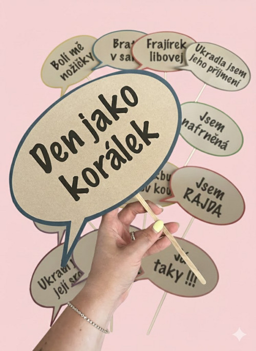 Rekvizity do fotokoutku - Craftové MAXI bubliny