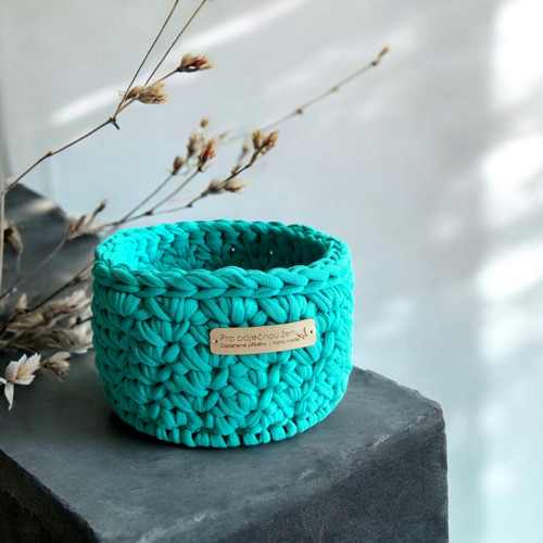 Háčkovaný košík Ø 12.5 | Tiffany