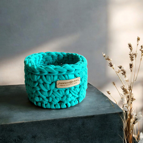 Háčkovaný košík Ø 10 | Tiffany — foto 1