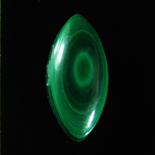 Přírodní Malachit, kabošon, 8,96 ct., 17,8x8,7x5mm