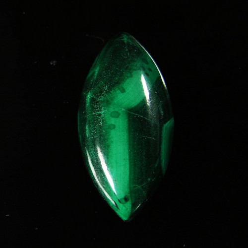 Přírodní Malachit, kabošon, 6,93 ct., 18x9x4 mm