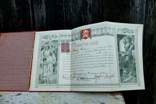 Výučný list...řemeslo pekařské, 1929
