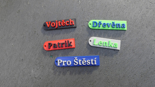 Přívěsek - cedulka na přání