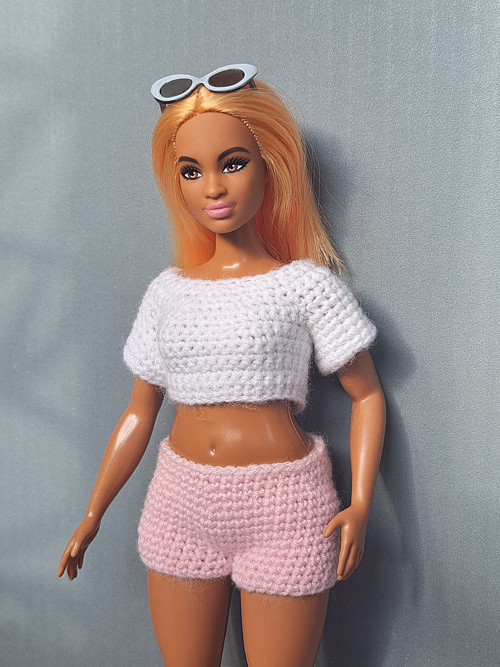 Keep It Short Pink CURVY/BACULKA- kraťásky