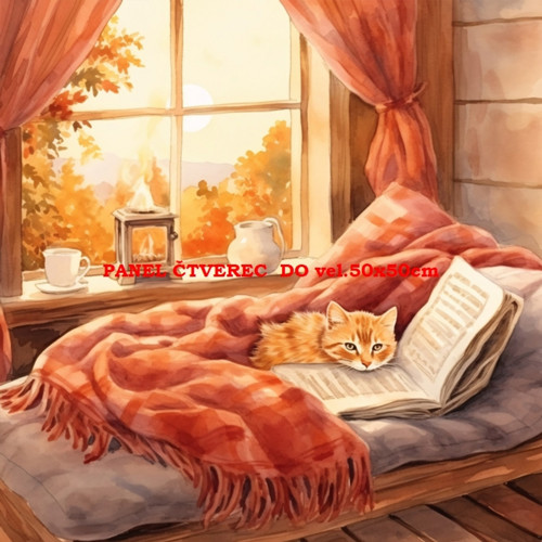 Bavlněný panel 25x25 cm - skladem — foto 1