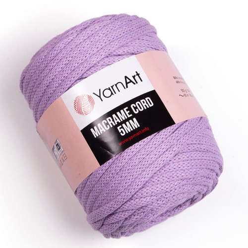 Příze Macrame Cord 5mm - světle fialová