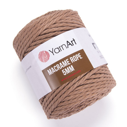 Příze Macrame Rope 5mm - hnědá — foto 1
