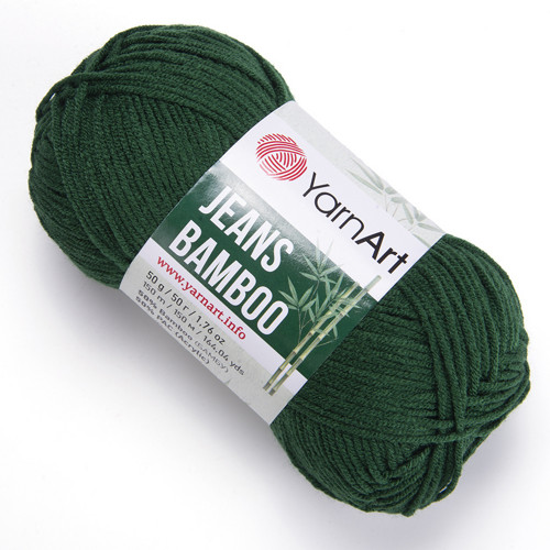 Příze Jeans Bamboo - tmavě zelená — foto 1