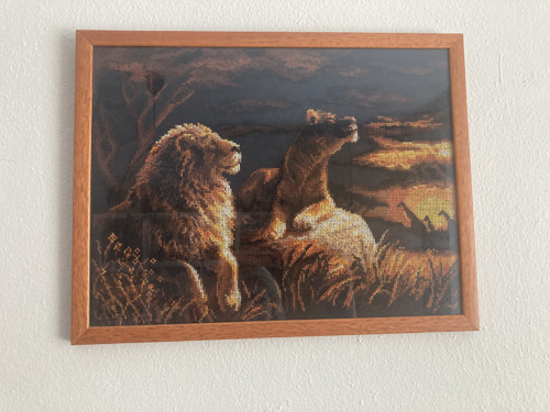 Ručně vyšitý obraz 40x31cm