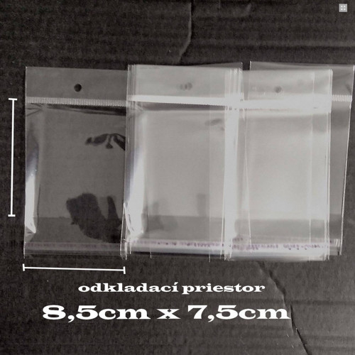 PP sáček s lepící klopou-8,5cm x 7,5cm - bal.100ks