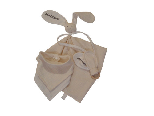 Muchláček - dárková sada mušelínová Vanilková